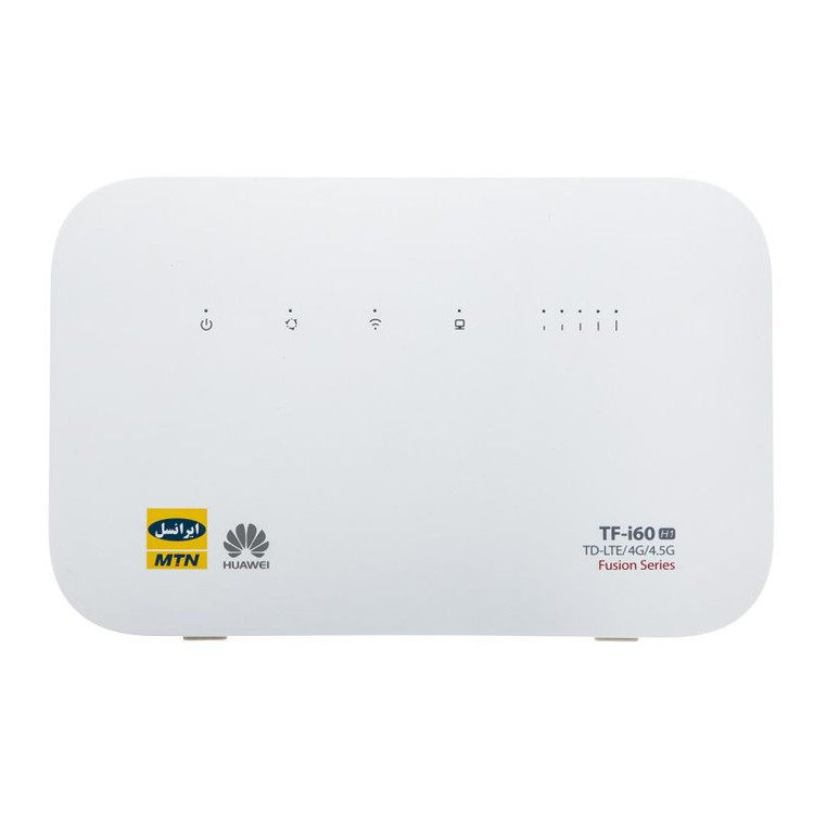 مودم خانگی ایرانسل TF-i60 S1 با پشتیبانی شبکه 4G و TD-LTE، اتصال همزمان تا 32 کاربر، قابلیت ایجاد 4 شبکه بیسیم مستقل، پورت WAN و آنتن داخلی همراه با دو سیمکارت و بسته اینترنت 50 گیگابایت یک ماهه