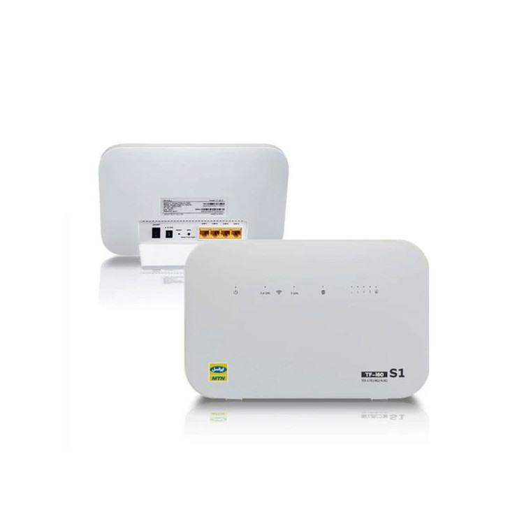 مودم خانگی ایرانسل TF-i60 S1 با پشتیبانی شبکه 4G و TD-LTE، اتصال همزمان تا 32 کاربر، قابلیت ایجاد 4 شبکه بیسیم مستقل، پورت WAN و آنتن داخلی همراه با دو سیمکارت و بسته اینترنت 50 گیگابایت یک ماهه