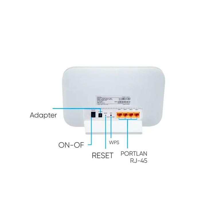 مودم خانگی ایرانسل TF-i60 S1 با پشتیبانی شبکه 4G و TD-LTE، اتصال همزمان تا 32 کاربر، قابلیت ایجاد 4 شبکه بیسیم مستقل، پورت WAN و آنتن داخلی همراه با دو سیمکارت و بسته اینترنت 50 گیگابایت یک ماهه