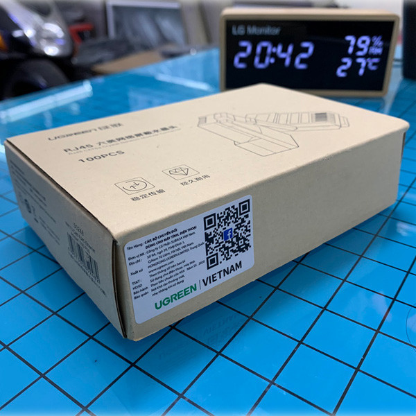 سوکت شبکه Cat6 یوگرین مدل NW111-50248 بسته 100 عددی