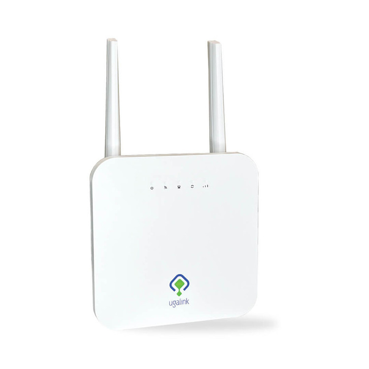 مودم روتر 4G یوگالینک مدل 4221-UG با پشتیبانی از شبکه 4G LTE CAT4، سرعت 150 مگابیت بر ثانیه، دو آنتن خارجی 5dBi، پورت LAN 10/100 و اتصال همزمان 32 کاربر