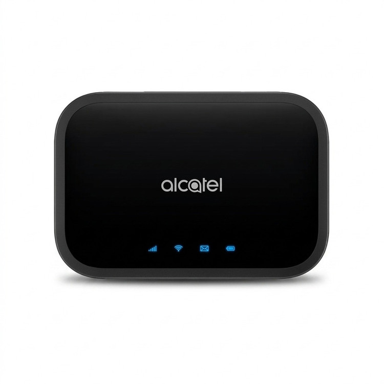 مودم 4.5G قابل حمل آلکاتل مدل LINKZONE MW12VK با باتری 4300 میلیآمپر، پشتیبانی از شبکههای 4.5G و 3G، سرعت دانلود تا 600Mbps، وای فای دو بانده 2.4GHz و 5GHz و اتصال همزمان 20 کاربر