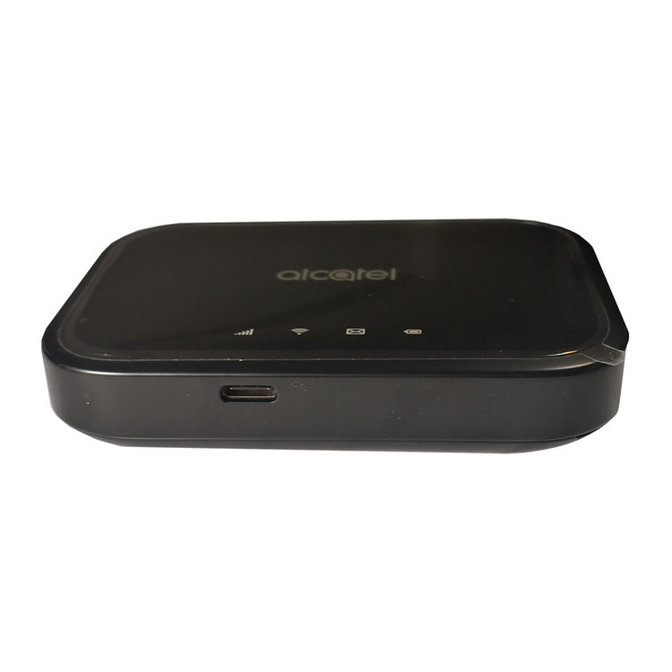 مودم 4.5G قابل حمل آلکاتل مدل LINKZONE MW12VK با باتری 4300 میلیآمپر، پشتیبانی از شبکههای 4.5G و 3G، سرعت دانلود تا 600Mbps، وای فای دو بانده 2.4GHz و 5GHz و اتصال همزمان 20 کاربر