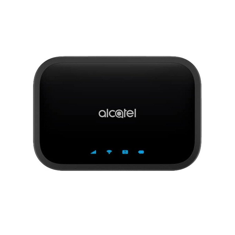 مودم 4.5G قابل حمل آلکاتل مدل LINKZONE MW12VK با باتری 4300 میلیآمپر، پشتیبانی از شبکههای 4.5G و 3G، سرعت دانلود تا 600Mbps، وای فای دو بانده 2.4GHz و 5GHz و اتصال همزمان 20 کاربر
