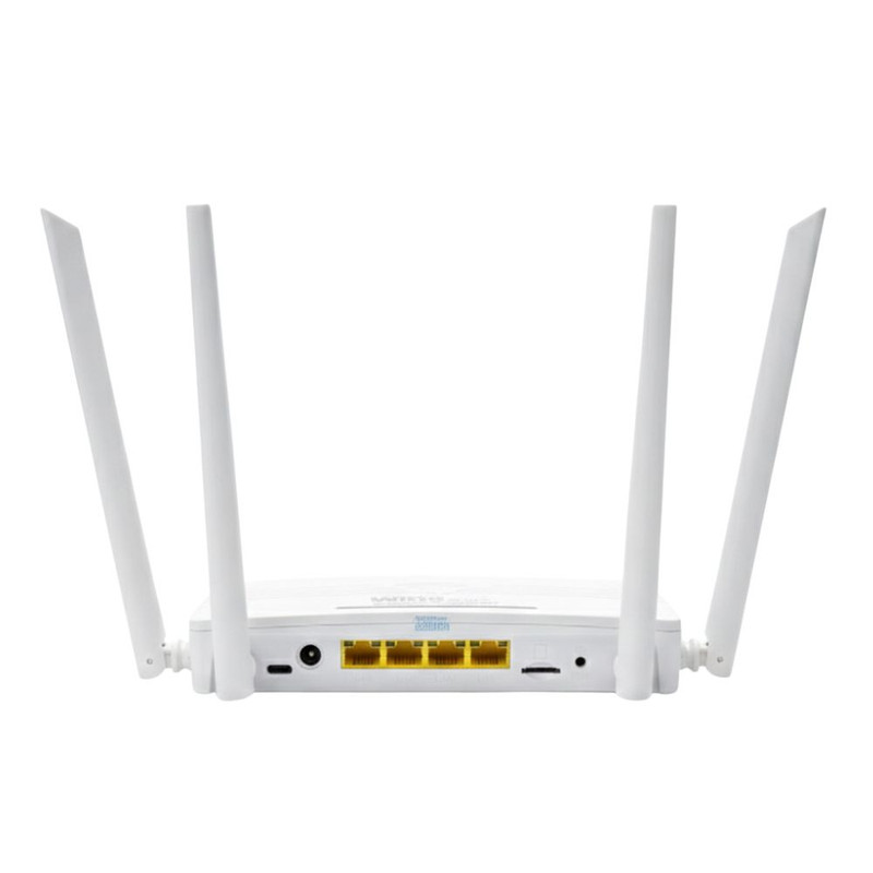 مودم روتر سیمکارتی 4G LTE اسفیورد مدل T843 با 4 پورت شبکه، وایفای نسل 6 و پشتیبانی همزمان از 20 کاربر