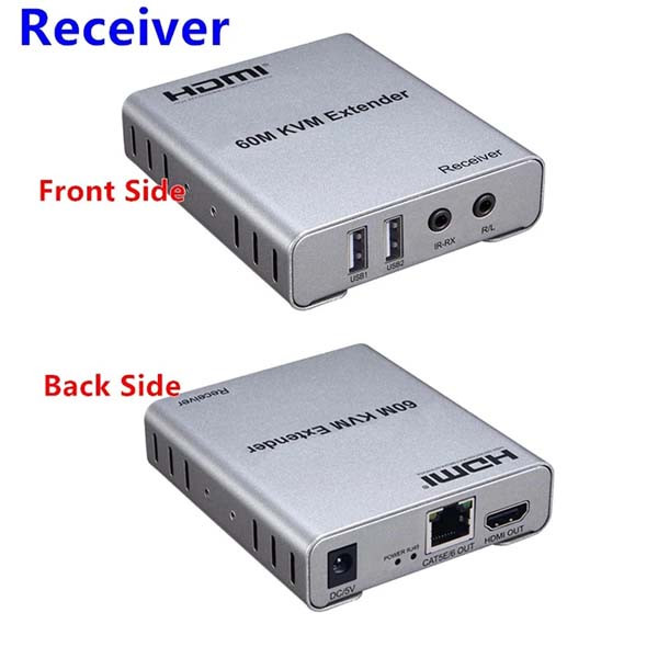 توسعه دهنده تصویر KVM HDMI مدل m-60 بسته دو عددی