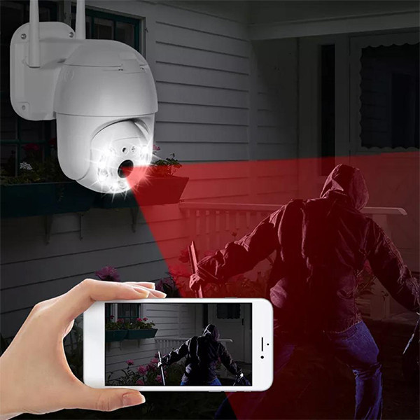 دوربین مداربسته تحت شبکه هوشمند مدل چرخشی بیسیم WIFI V380