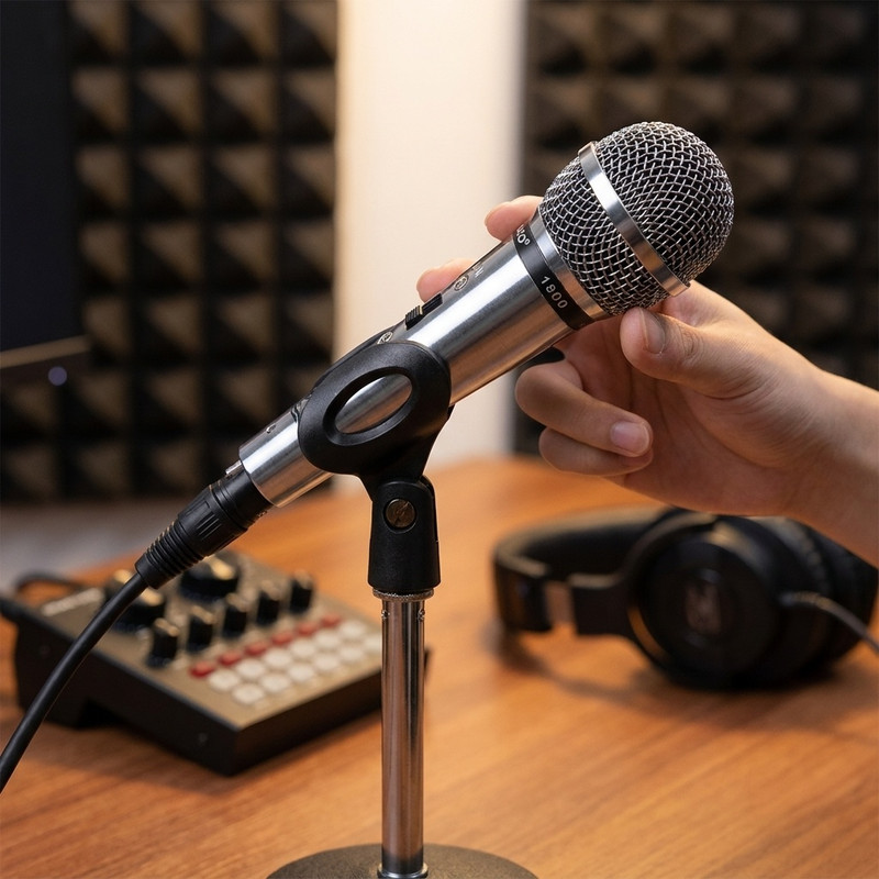میکروفن داینامیک جاسکو مدل 1800 با درگاه اتصال XLR