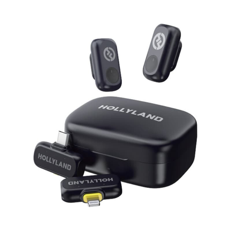 میکروفن یقه ای هالی لند مدل LARK A1 DUO با درگاه اتصال USB-C