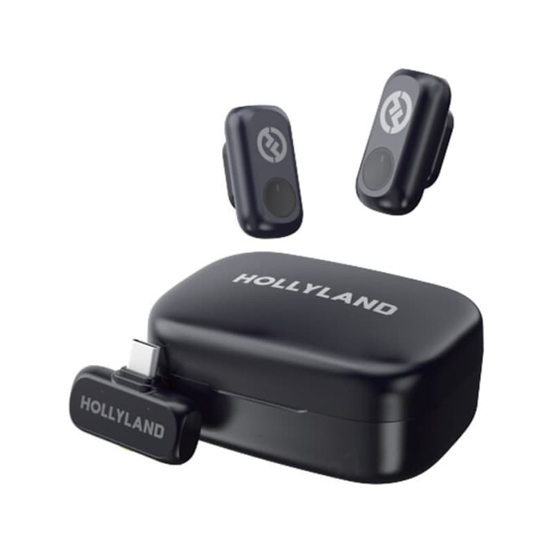 میکروفن یقه ای هالی لند مدل LARK A1 DUO با درگاه اتصال USB-C