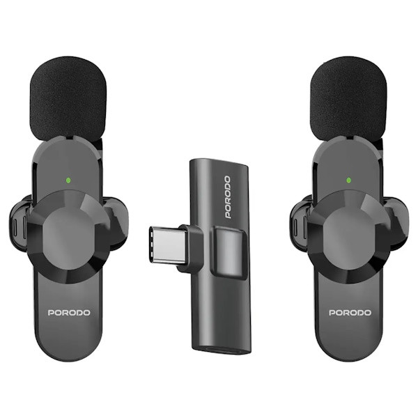 میکروفن بی سیم پرودو مدل lamphf3 با درگاه اتصال type c