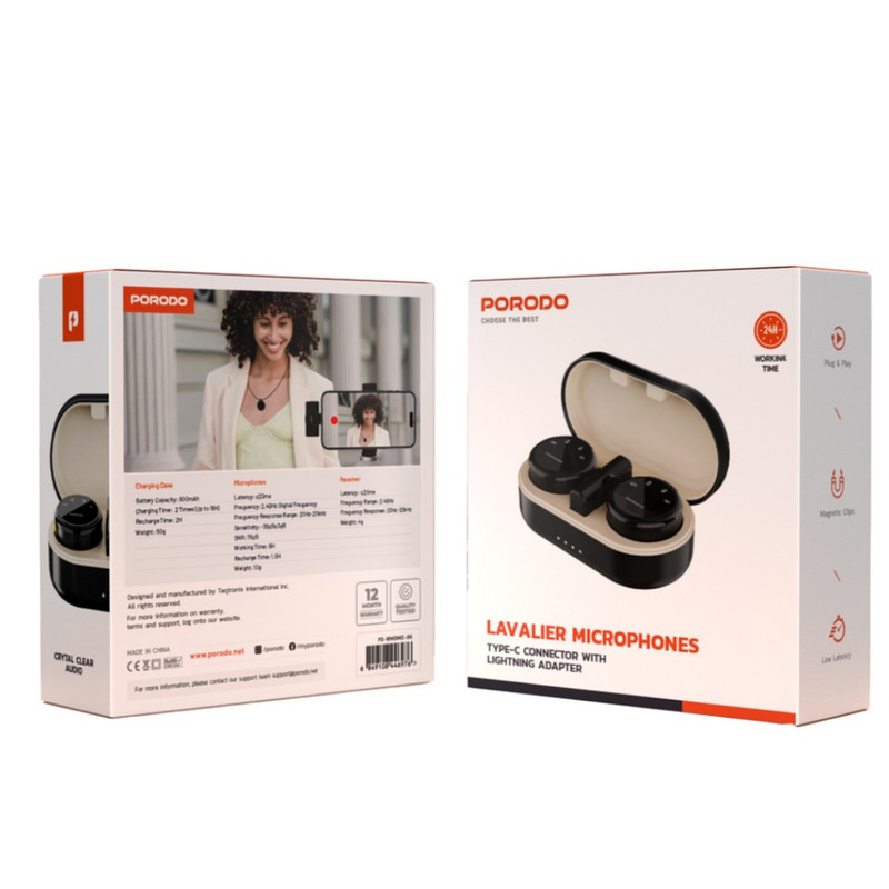 ست میکروفن بی سیم پرودو مدل Lavalier