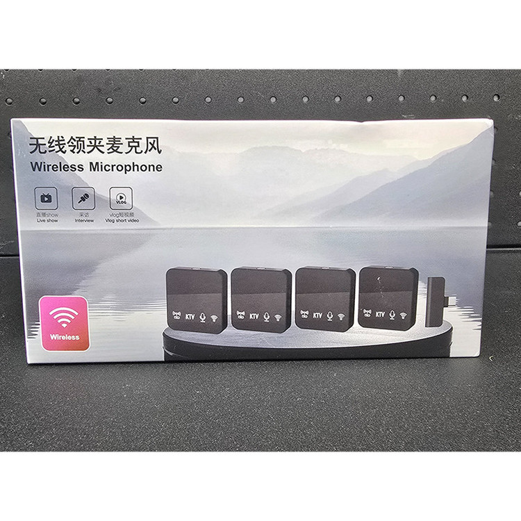 میکروفون یقه ای مدل KS11 PRO با درگاه اتصال تایپ سی مجموعه 4 عددی