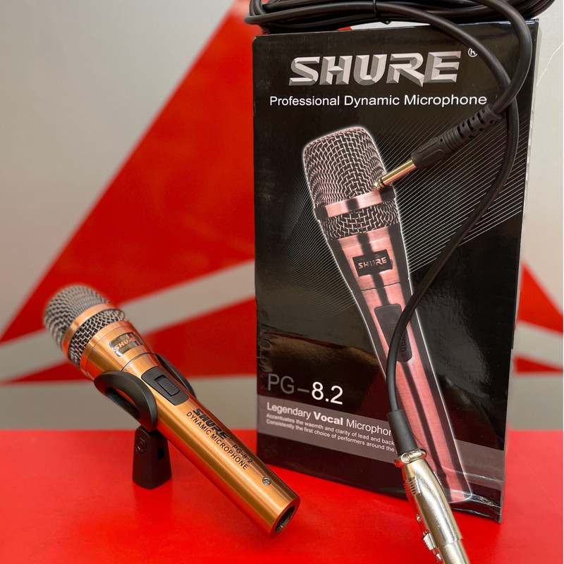 میکروفون دستی شور مدل pg-8.2 با درگاه اتصال xlr و جک ۶.۳