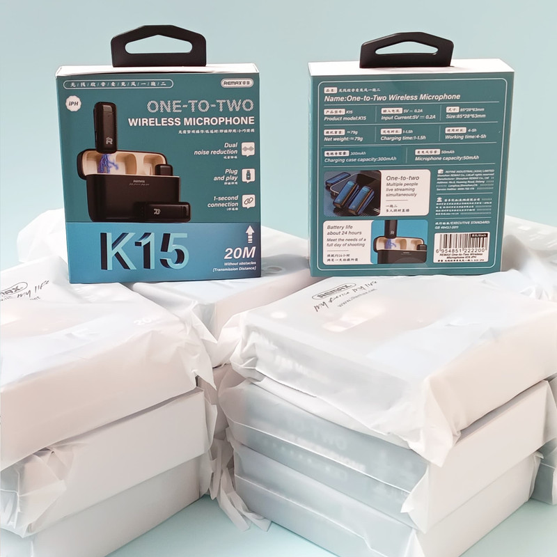 ست میکروفن بی سیم ریمکس مدل K15 IPH
