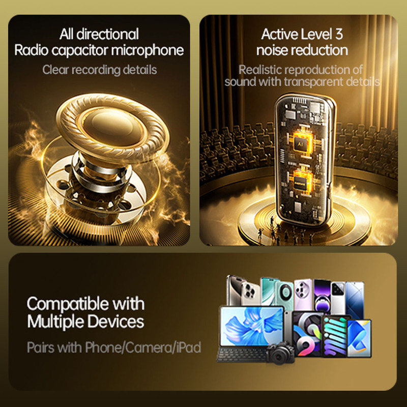 ست میکروفن بی سیم ریمکس مدل K15 IPH