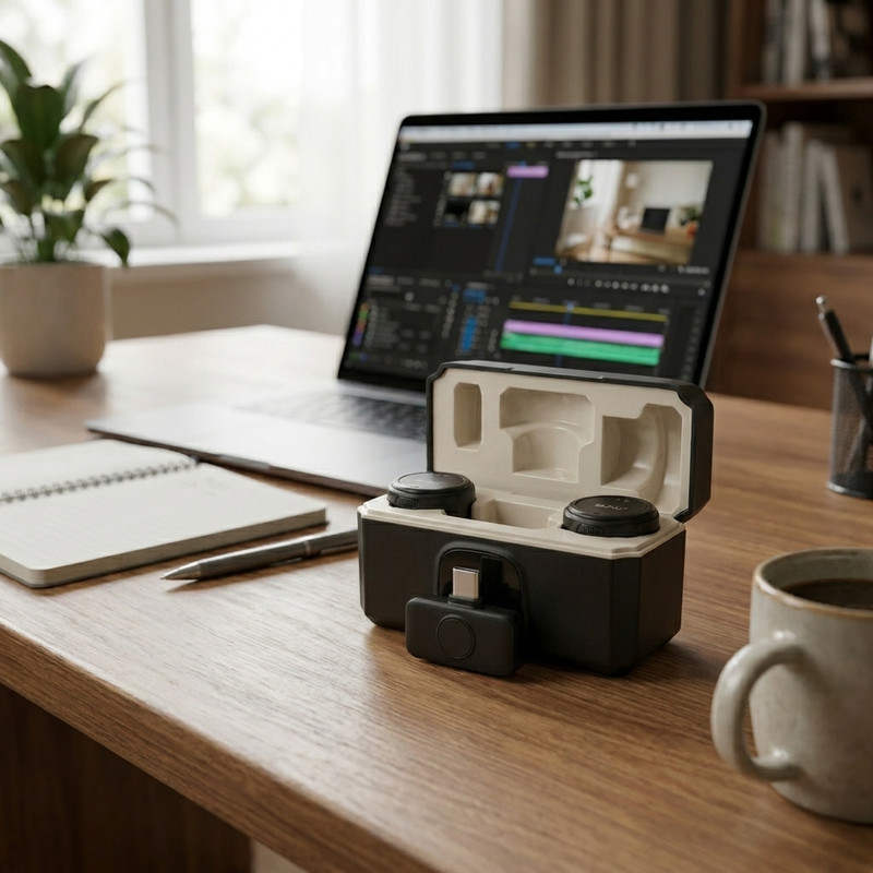 میکروفون بیسیم مدل LJ-012 با درگاه اتصال USB Type C
