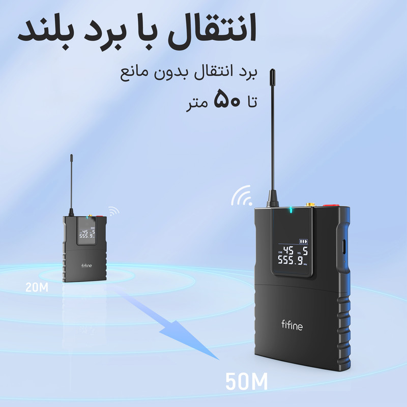 میکروفون دوربین فای فاین مدل C8 با درگاه اتصال جک 3.5 میلی متری