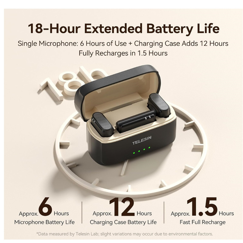 ست میکروفن بی سیم تلسین مدل P5-MCP-01 با درگاه اتصال Type-C