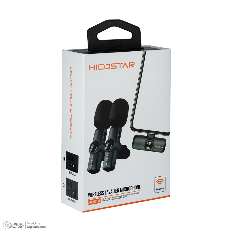 میکروفن یقه ای هایکواستار مدل HS-MC522i با درگاه اتصال لایتنینگ
