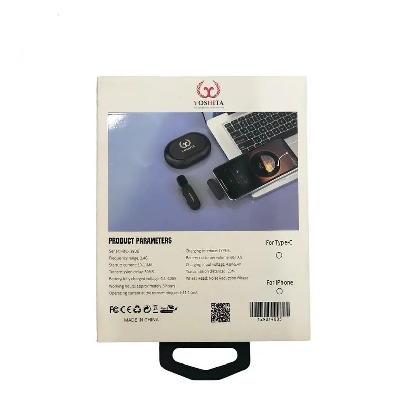 میکروفن یقه ای یوشیتا مدل YG-05 با درگاه اتصال Type-C