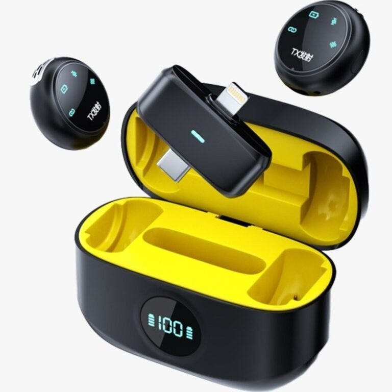 میکروفون حرفهای بیسیم سی بای مدل Mic1، مناسب ضبط دو نفره با درگاه USB Type C