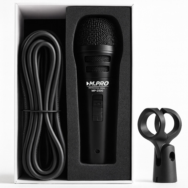 میکروفن داینامیک ام.پرو مدل MP-2500 با درگاه اتصال XLM
