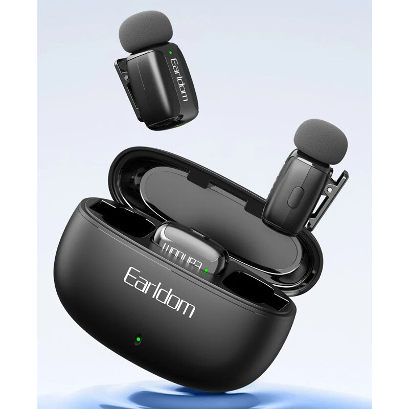 ست میکروفن بی سیم ارلدام مدل ET-MC16L با درگاه لایتنینگ