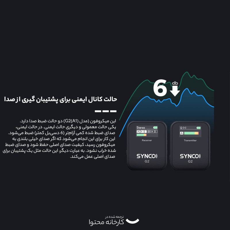 میکروفن بی سیم سینکو مدل G2(A1)