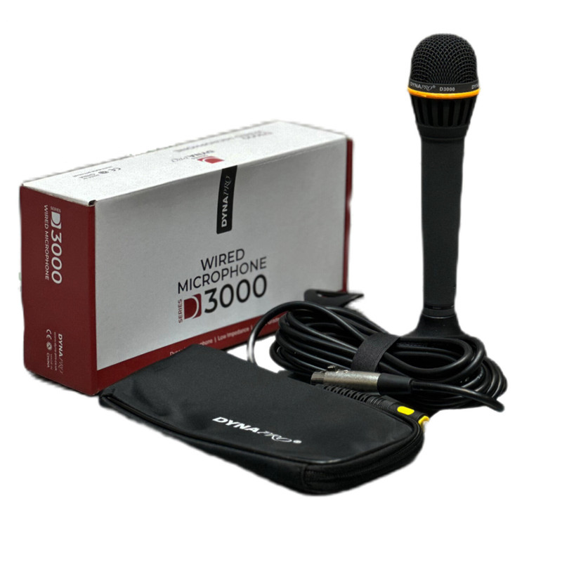 میکروفن داینامیک دایناپرو مدل 3000 با درگاه اتصال XLR