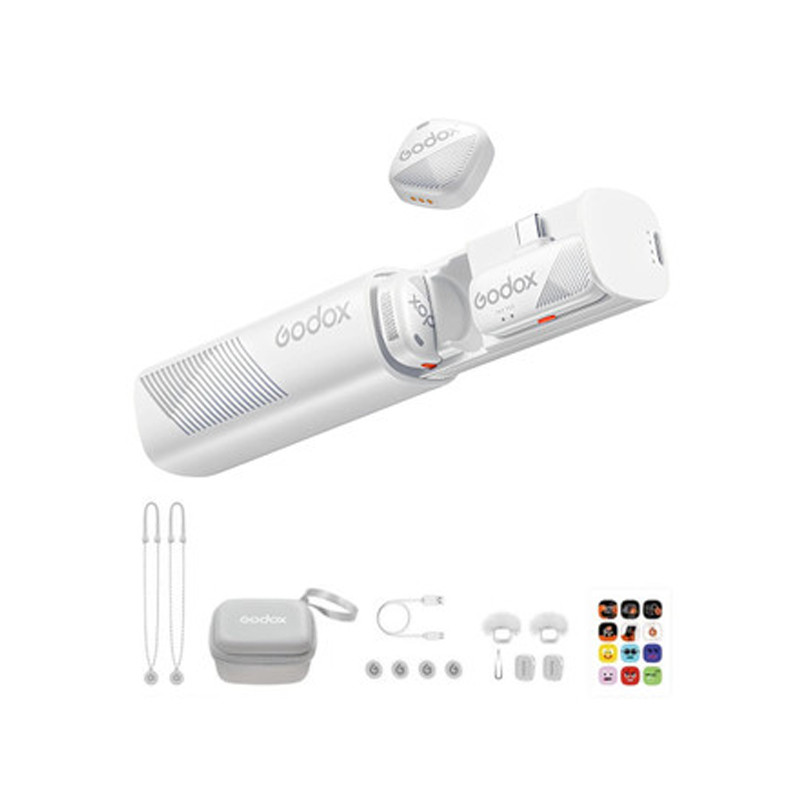 ست میکروفن بی سیم گودکس مدل Cube-Sبا درگاه اتصال USB-C