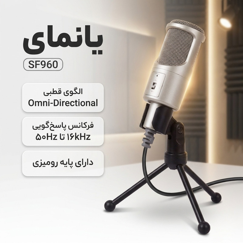 میکروفون استودیویی یانمای مدل SF960