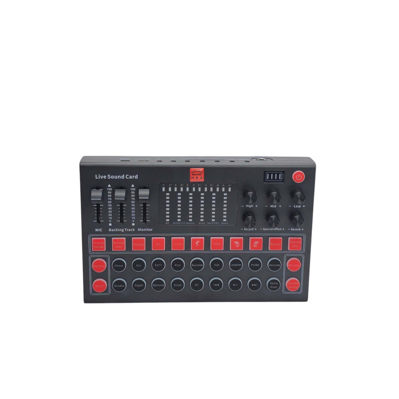میکروفون کندانسر دراگون ساند مدل pod mic D208 به همراه کارت صدا
