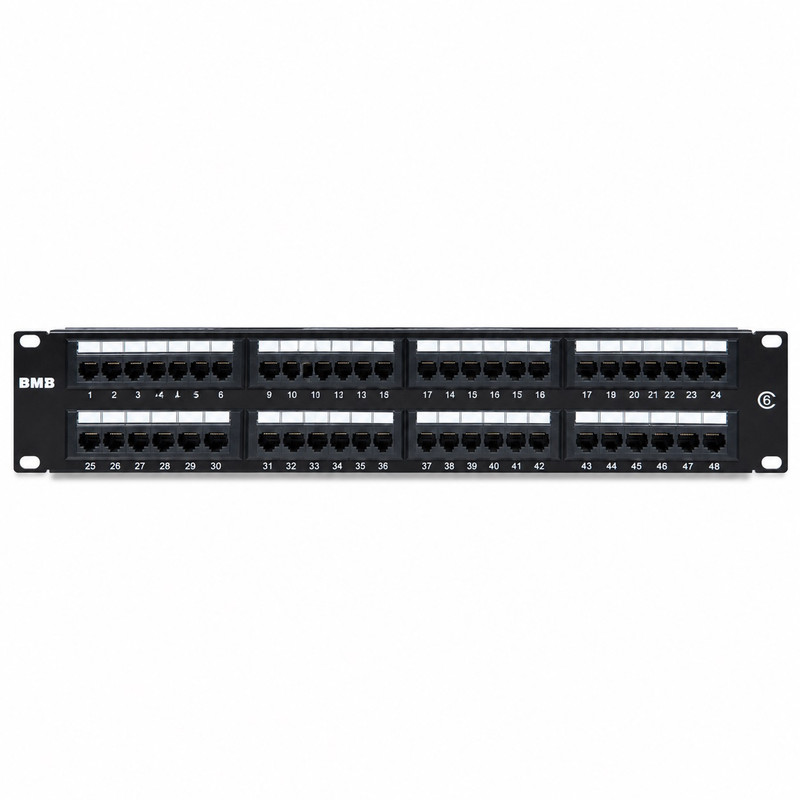 پچ پنل پورت بی ام بی مدل Cat5 48 port