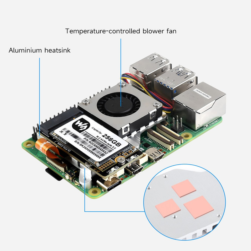 برد آداپتور ویوشیر مدل PCIe TO M.2 Board(E)