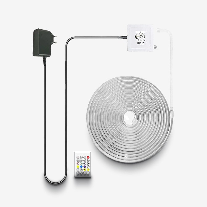 ریسه نئون لومیز مدل APP-5M RGB طول ۵ متر به همراه آداپتور