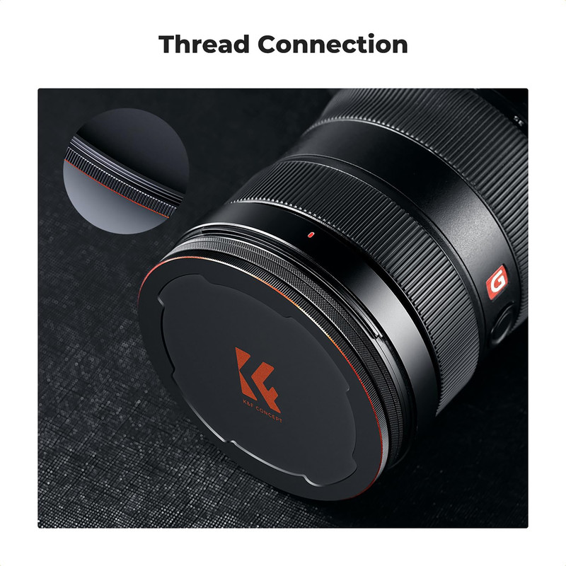 آداپتور لنز کی اند اف مدل MAGNET LENS CAP - 62 MM