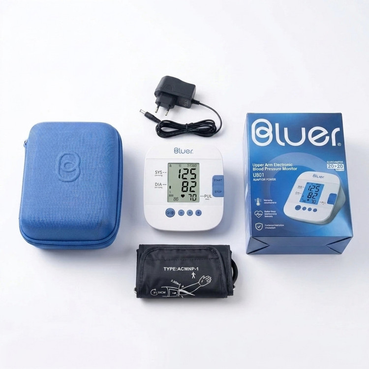 فشارسنج بازویی دیجیتال بلوئر Urion U80I آداپتور دار با منبع انرژی برق و باتری، اعلان صوتی فارسی، نمایش وضعیت باتری و سایز بازوی 22-42 سانتیمتر
