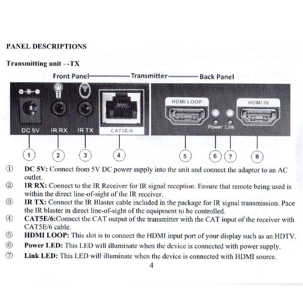 توسعه دهنده تصویر HDMI فرانت مدل FN-E195 بسته 2 عددی