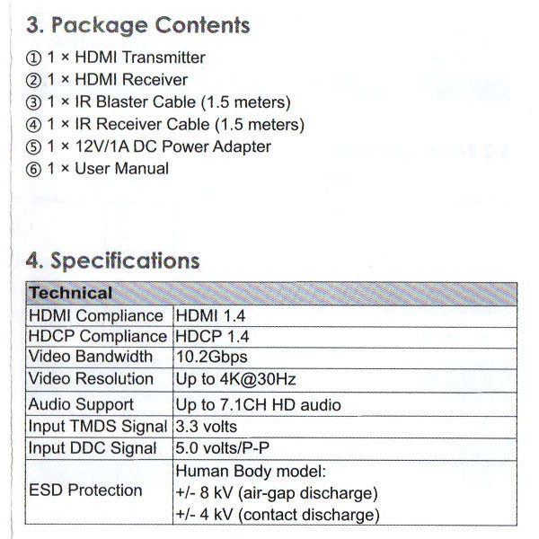 توسعه دهنده تصویر HDMI فرانت مدل FN-E270 بسته 2 عددی