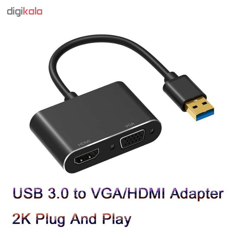 مبدل USB به HDMI/VGA مدل MN-5201B