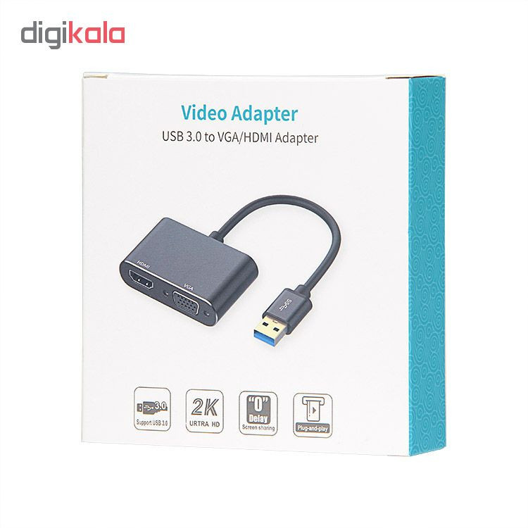 مبدل USB به HDMI/VGA مدل MN-5201B