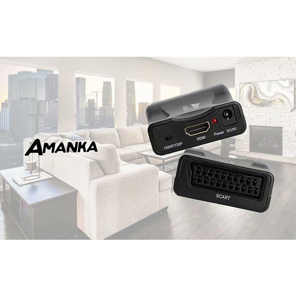 مبدل SCART به HDMI امانکا مدل sc-08