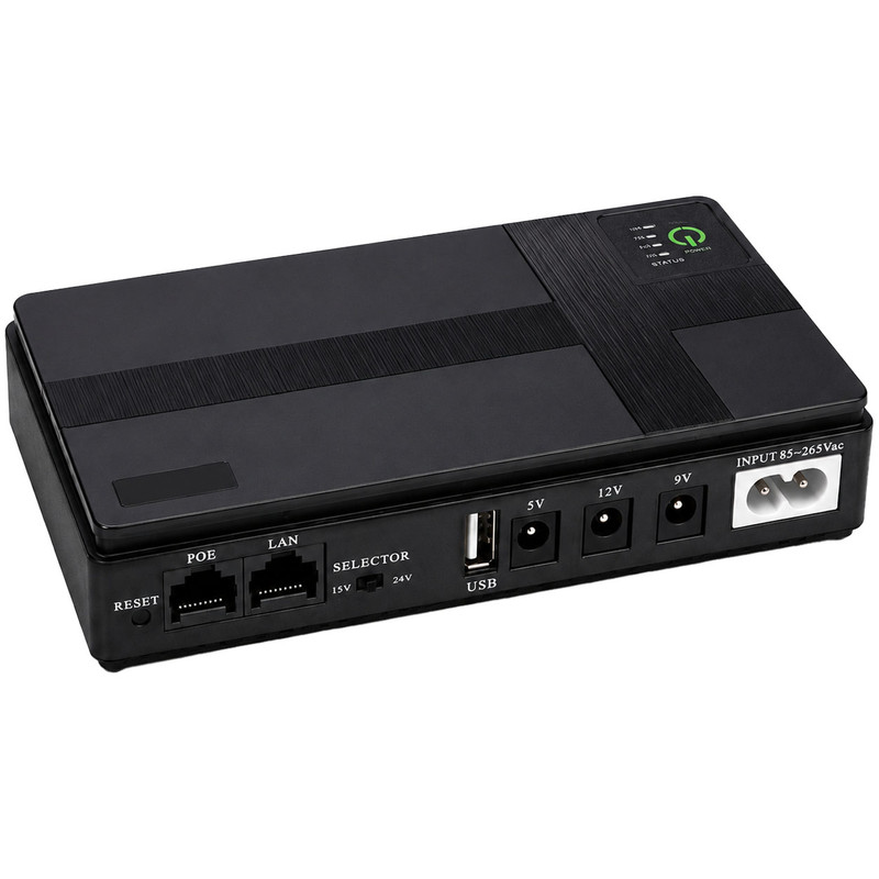 یو پی اس مودم دوربین مدار بسته و کارتخوان POE مدل DC1018P ظرفیت 8.8 ولت آمپر