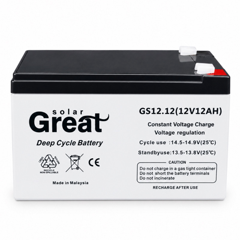 باتری UPS با ولتاژ 12ولت و شدت جریان 12 آمپر ساعت سلار مدل pan12V-12ma