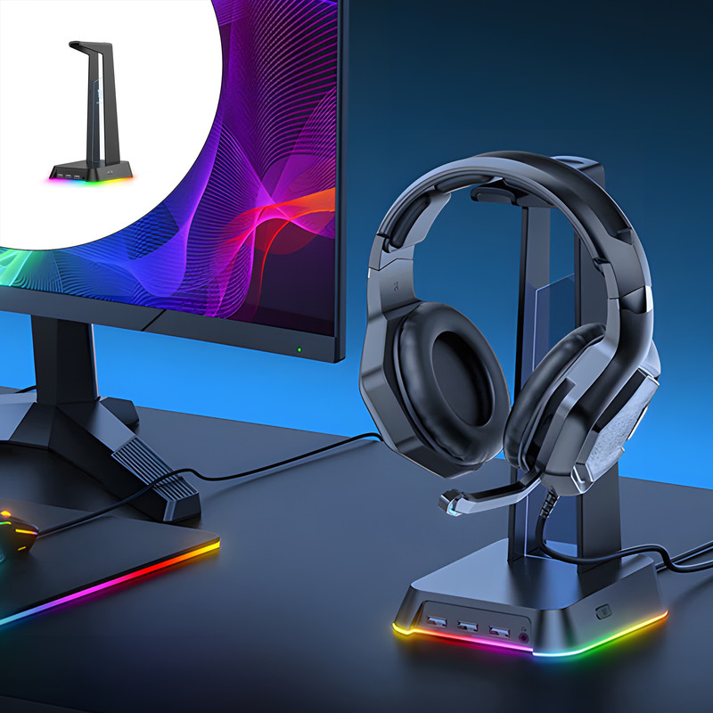 پایه نگهدارنده هدفون اونیکوما مدل USB هاب کد st-2