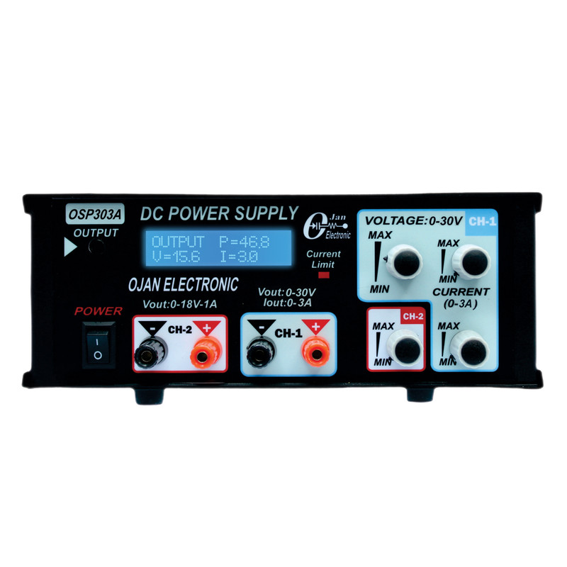 منبع تغذیه الکتریکی 30 ولت 3 آمپر اوژن الکترونیک مدل OSP-303A