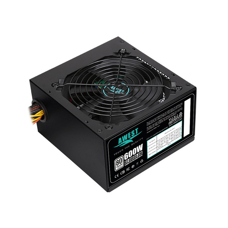 منبع تغذیه کامپیوتر 600 وات اوست مدل AWEST 600W