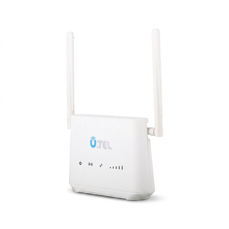 مودم روتر بیسیم 4G LTE خانگی یوتل مدل L443 با پشتیبانی اتصال سیمکارت، سرعت دانلود تا 150 مگابیت بر ثانیه، آپلود 50 مگابیت بر ثانیه، 4 پورت LAN، آنتن 2x2 MIMO و استاندارد بیسیم 802.11b/g/n
