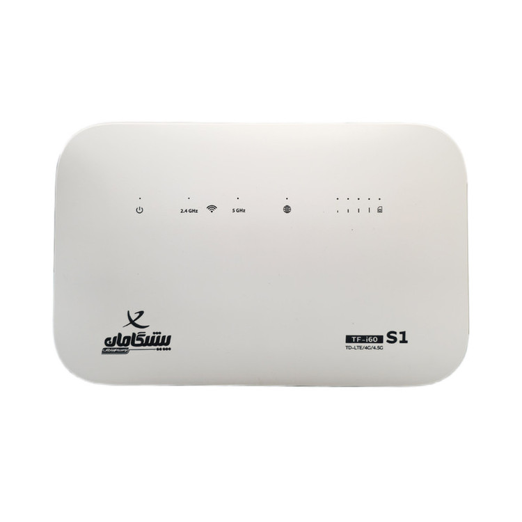 مودم روتر 4G و TD-LTE پیشگامان مدل TF-i60 S1، بههمراه سیمکارت و بسته اینترنت 300 گیگابایتی 6 ماهه، با اتصال وایفای برای 32 کاربر، آنتن خارجی و درگاه LAN